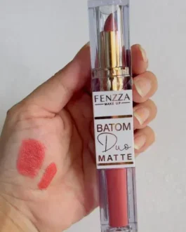 FENZZA Makeup Batom Duo Matte 2in1 Lipstick + Matte Lip Gloss